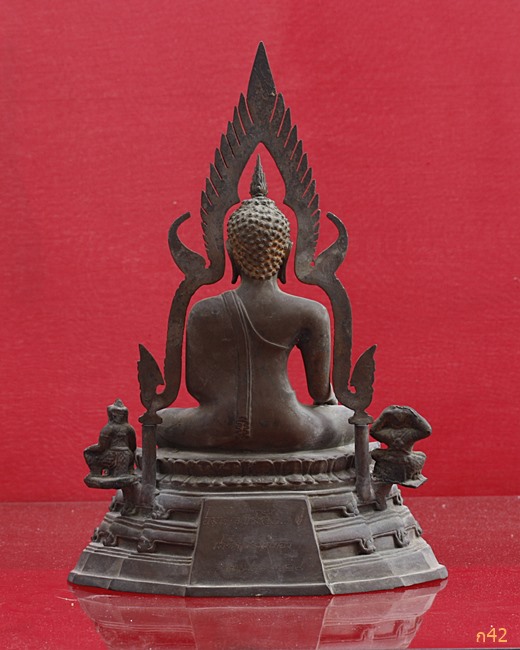 พระบูชาพระพุทธชินราช วัดเกาะศาลพระ จ.ราชบุรี ปี 2518 สมเด็จพระสังฆราชทรงเททอง