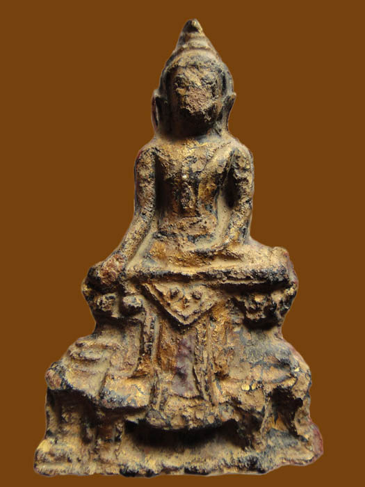 โคนสมอปางมารวิชัย ( ตัดชิด ) เนื้อดิน จ.อยุธยา ลงรักปิดทองเดิมๆจากกรุเนื้อจัดดูง่าย 