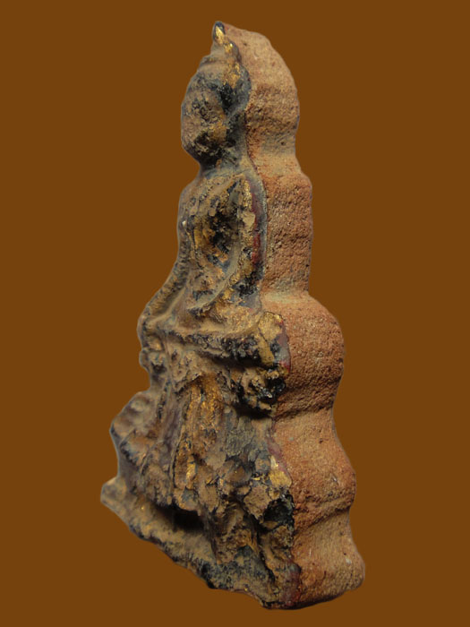 โคนสมอปางมารวิชัย ( ตัดชิด ) เนื้อดิน จ.อยุธยา ลงรักปิดทองเดิมๆจากกรุเนื้อจัดดูง่าย 