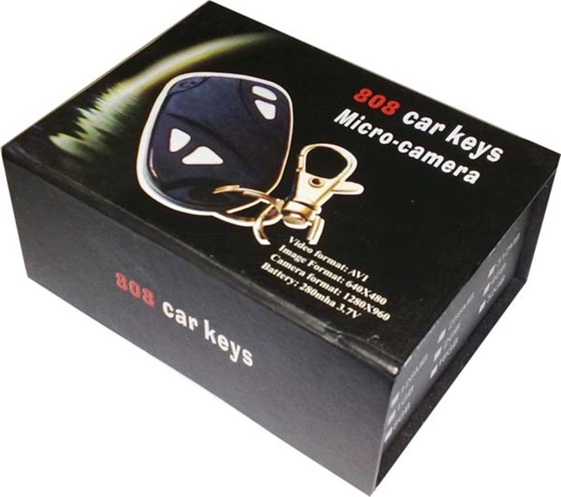 เคาะเดียว (350 บาท) กล้องกุญแจรถยนต์ : สีดำ
