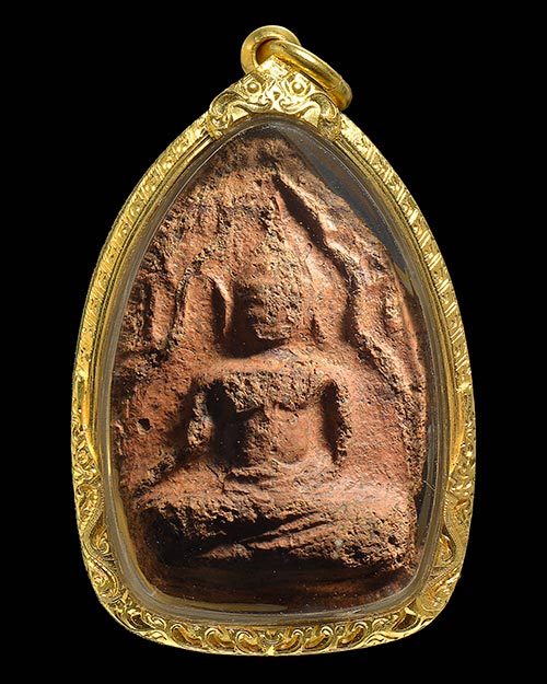 พระขุนแผนพลายคู่ตัดเดี่ยว กรุบ้านกร่าง จ.สุพรรณบุรี พิมพ์หน้ากลม มีหน้าตา เนื้อดิน สภาพสวยมากมาก+เลี