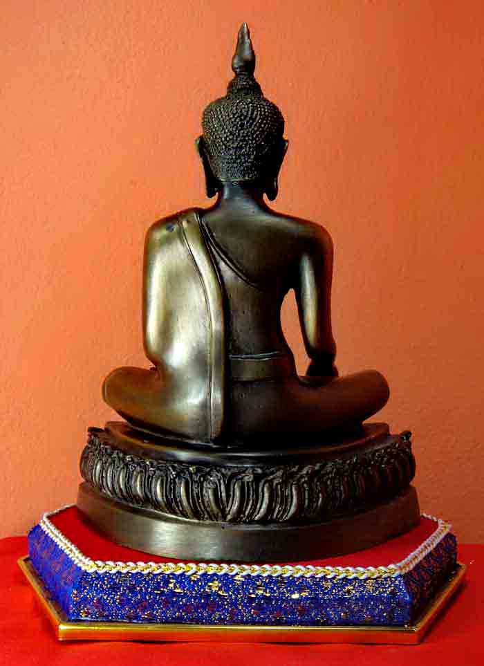 ***พระพุทธรูปศิลปะแบบสมัยอู่ทอง เนื้อทองเหลืองรมมันปู ล้อพิมพ์พุทธศิลป์ใหม่ประณีตสวยงามมาก ขนาดหน้าต