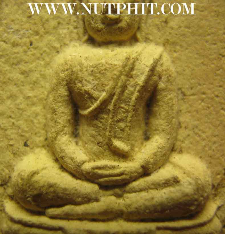 พระผง ลพ.โสธรรุ่นแรกพิมพ์ใหญ่ ๑๖ จุด ปี ๐๙+บัตรรับรองพระแท้*61