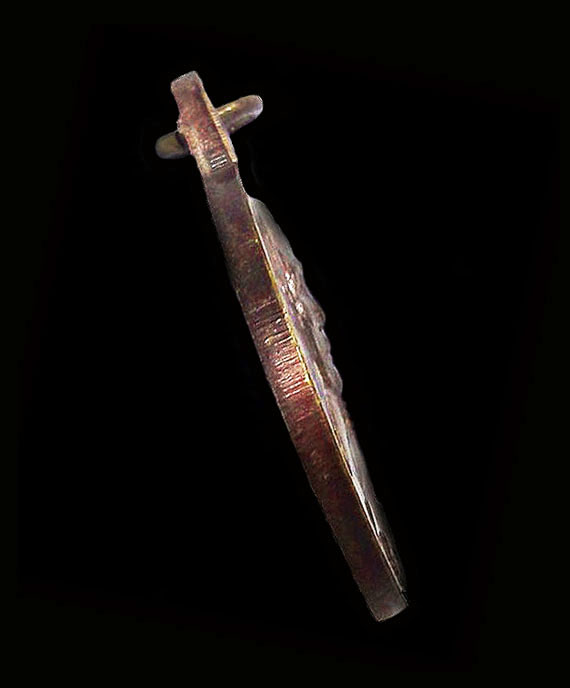 เหรียญหมุนเงินหมุนทอง หลวงปู่หมุน พิธีเจริญลาภ ปี43 บล็อกทองคำ โบว์ใหญ่ ประคำ19เม็ด สภาพสวยจมูกโด่ง