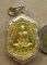 เหรียญบาตรน้ำมนต์ หลวงพ่อรวย วัดตะโก จ อยุธยา ปี2553เนื้อทองฝาบาตร ตอกโค้ด เลี่ยมกันน้ำพร้อมใช้ 