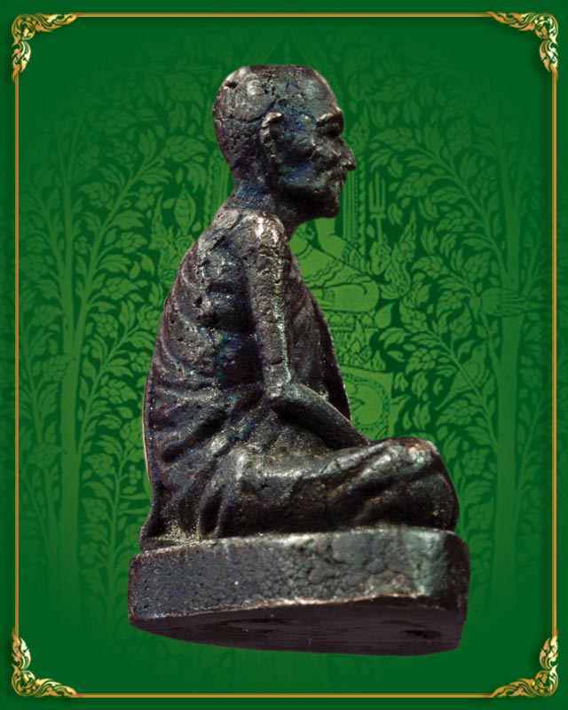 รูปหล่อ หลวงพ่อกุหลาบ วัดใหญ่สว่างอารมณ์ จ.นนทบุรี ปี 2519