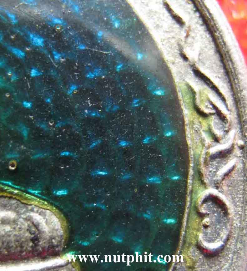 75*พระพุทธโสธรลงยาสีเขียว รุ่น"อุโบสถหลังใหม่" วัดโสธร แปดริ้วแท้ ๆ ครับ