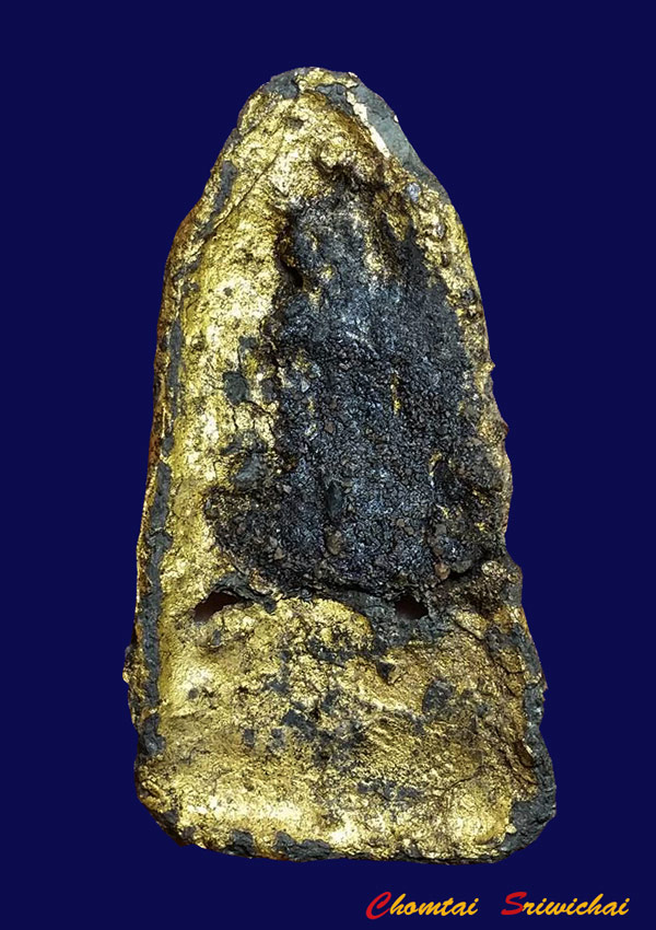 พระโคนสมอ เนื้อชินเงิน ทองเดิมในกรุ