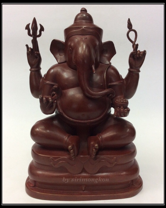 พระพิฆเนศ 65ปี คณะจิตรกรรมฯ ม.ศิลปากร เนื้อสำริดแดง ขนาดบูชา สูง8.5นิ้ว หน้าตัก5นิ้ว สร้าง350องค์