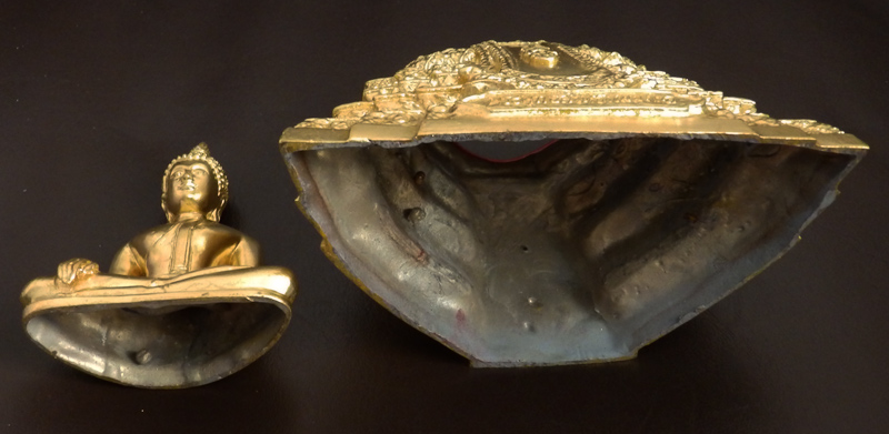 หมายเลข 136...พระบูชา พระพุทธสิงหธรรมมงคล หลังภปร. หน้าตัก 3 นิ้ว 2 ถอด ปิดทองแท้ พิธีใหญ่ วัดบวรฯ- 