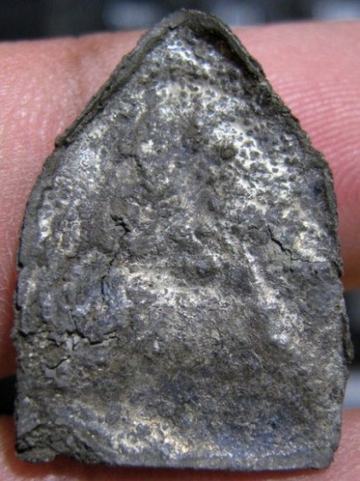 พระแผงตัด เนื้อชินเงิน กรุวัดราชบูรณะ จ.อยุธยา