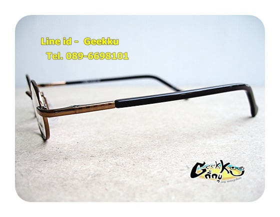 กรอบแว่น Louis Cardin ทรงกลม สีกาแฟค่ะ เคาะเดียว 399
