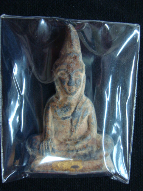 พระท่ากระดาน กรุวัดต้นลำใย พิมพ์ใหญ่ ( นิยม ) เนื้อชินตะกั่ว กาญจนบุรี