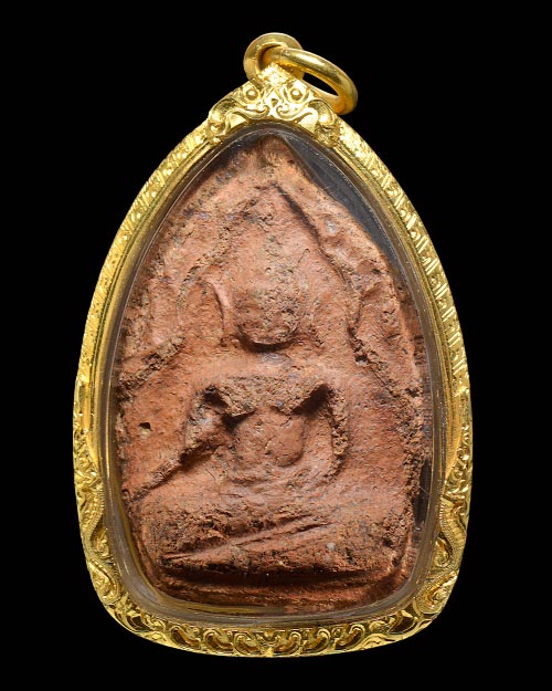 พระขุนแผนพลายคู่ตัดเดี่ยว กรุบ้านกร่าง จ.สุพรรณบุรี พิมพ์หน้ากลม มีหน้าตา เนื้อดิน สภาพสวยมากมาก+เลี