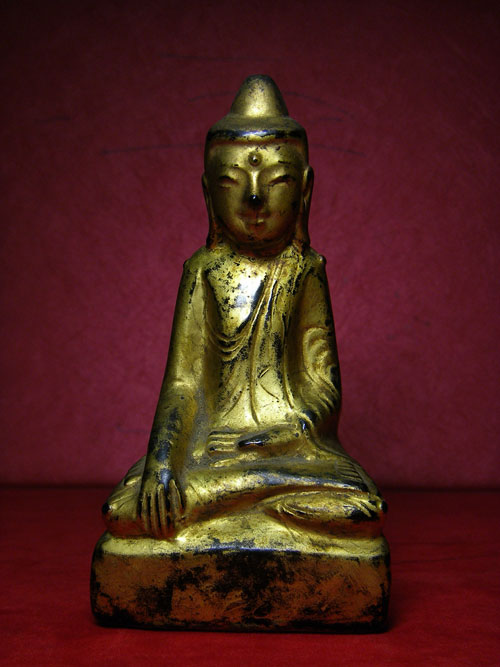 พระบูชาบัวเข็ม(ไม้)