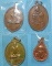 4เหรียญคุ้ม 1.เหรียญหลวงพ่อหวาน 2.เหรียญหลวงพ่อคูณ 3.เหรียญรุ่น2พ่อท่านเนื่อง 4.เหรียญพ่อท่านคล้าย
