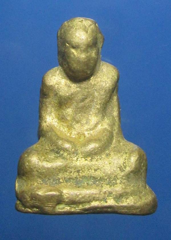 รูปหล่อโบราณหลวงพ่อเขียน รุ่นเถ้าแก่หอเตี๊ยะ(บู้บี้)วัดสำนักขุนเณรปี2499สวยๆมีหน้ามีตาน้ำทองเต็มองค์