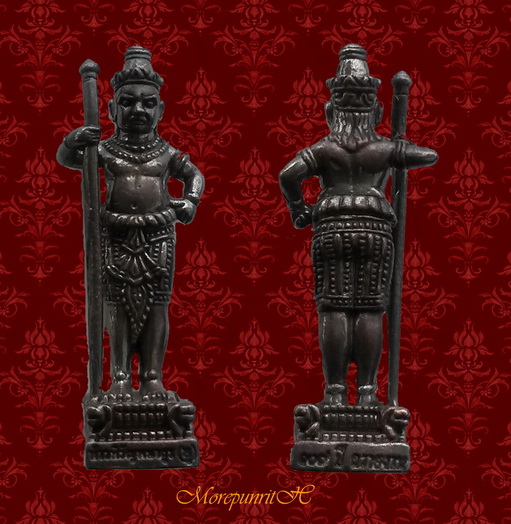 รูปหล่อท้าวหิรัญพนาสูร(ฮู) ขนาดความสูง ๒.๒ เซนติเมตร เนื้อโลหะผสมรมดำ  ปี พ.ศ.๒๕๕๖