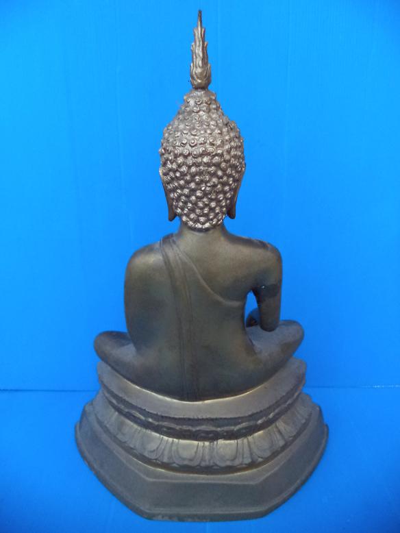 พระบูชาเนื้อทองเหลืองปางสมาธิ หรือ ปางชนะมาร หน้าตัก 9 นิ้ว