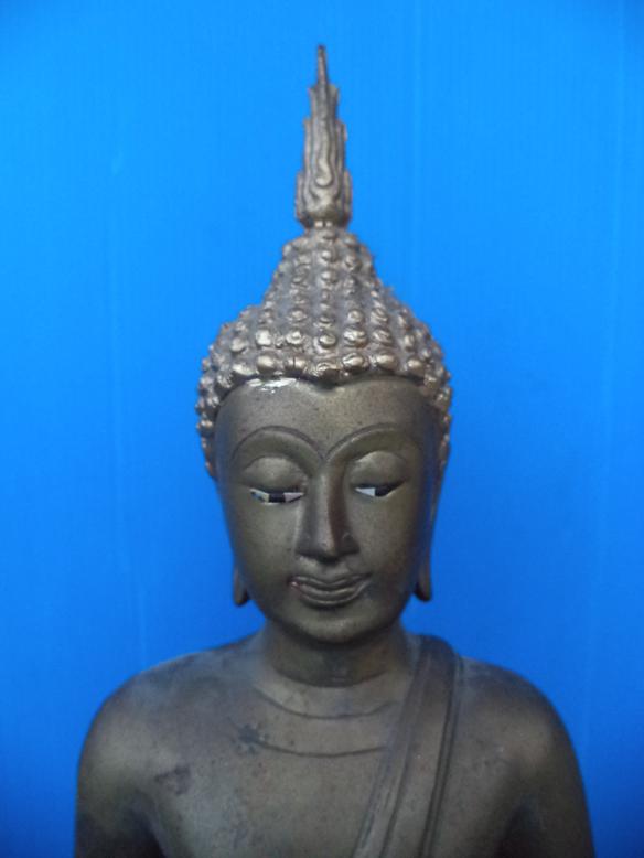 พระบูชาเนื้อทองเหลืองปางสมาธิ หรือ ปางชนะมาร หน้าตัก 9 นิ้ว