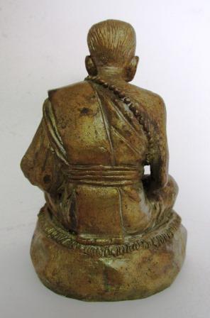 รูปหล่อบูชาเนิ้อทองชนวนเก่าหลวงปู่หมุน ฐิตสีโล หน้าตัก 3 นิ้ว