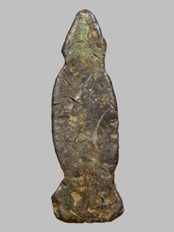 พระร่วงยืน สนิมแดง พิมพ์เล็ก เก่าจัดไม่ทราบที่ 