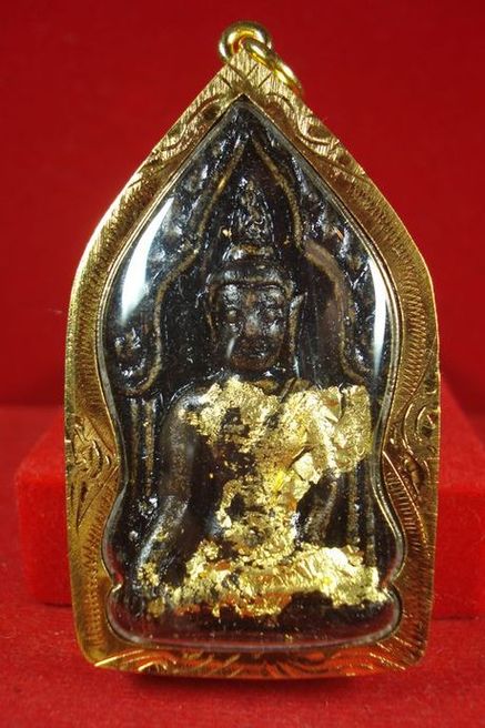 ขุนแผน เนื้อผงคลุกรักฝังตะกรุด หลวงปู่น่วม วัดโพธิ์ศรี สุพรรณบุรี 
