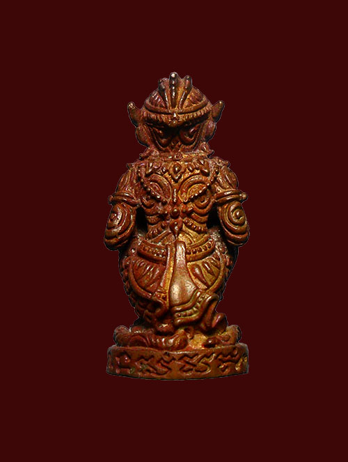 หนุมานมหาปราบ หลวงพ่อสาคร รุ่นแรก ปี52 เนื้อทองแดงเถื่อนก้นอ ุดผงพรายกุมาร โค้ต นุ หมายเลข7663 สวยๆร