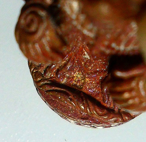 หนุมานมหาปราบ หลวงพ่อสาคร รุ่นแรก ปี52 เนื้อทองแดงเถื่อนก้นอ ุดผงพรายกุมาร โค้ต นุ หมายเลข7663 สวยๆร