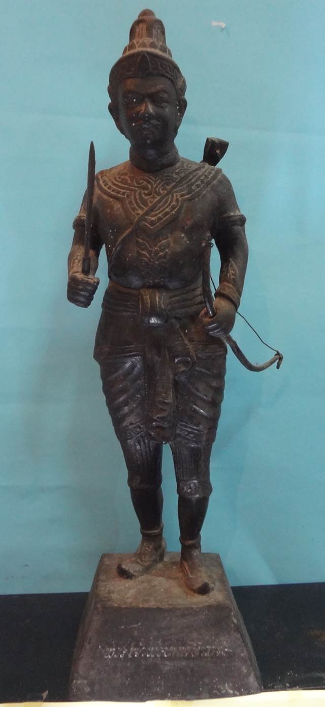  พระเจ้าพรหมมหาราช ออกวัดพรหมมหาราช สูง 21 นิ้ว ฐาน 5 นิ้ว เน ื้อโลหะหนักมาก