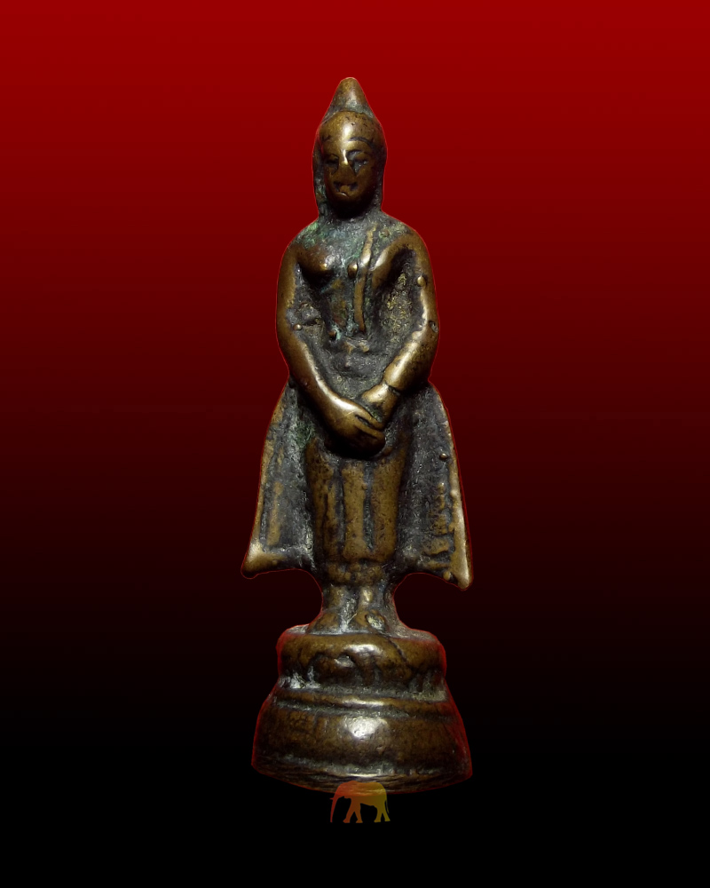 พระเสริมดวงประจำวันเกิด ปางถวายเนตร(วันอาทิตย์) หลวงพ่อสนิท วัดลำบัวลอย เนื้อโลหะผสม(รหัส 1110)