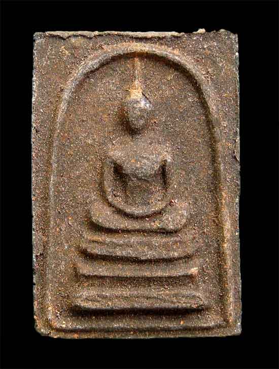 สมเด็จหลังสิวลีพิมพ์เอวใหญ่ หลวงพ่อกวย วัดโฆษิตาราม ปี15 พร้อมบัตรรับรอง สภาพสวย