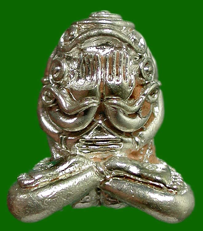 พระปิดตามหาอุตฺตโม. เนื้อเงินเทดินไทย ในฤกษ์ ในชุดกรรมการใหญ่ ...หลวงพ่อสาคร