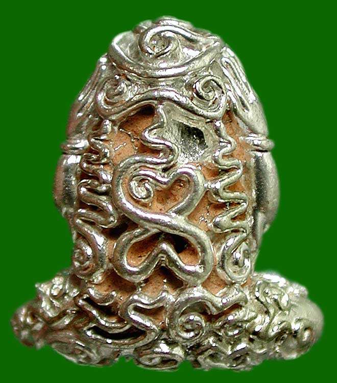 พระปิดตามหาอุตฺตโม. เนื้อเงินเทดินไทย ในฤกษ์ ในชุดกรรมการใหญ่ ...หลวงพ่อสาคร