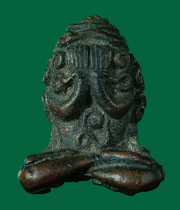  พระปิดตามหาลาภ หลวงพ่อสงฆ์ วัดเจ้าฟ้าศาลาลอย ปี 21 จ.ชุมพร เนื้อทองแดง 