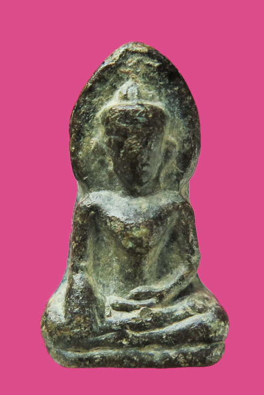 พระท่ากระดานน้อย เนื้อชินสนิมแดง กรุวัดท่าเสา กาญจนบุรี  มาพร้อมใบประกาศ