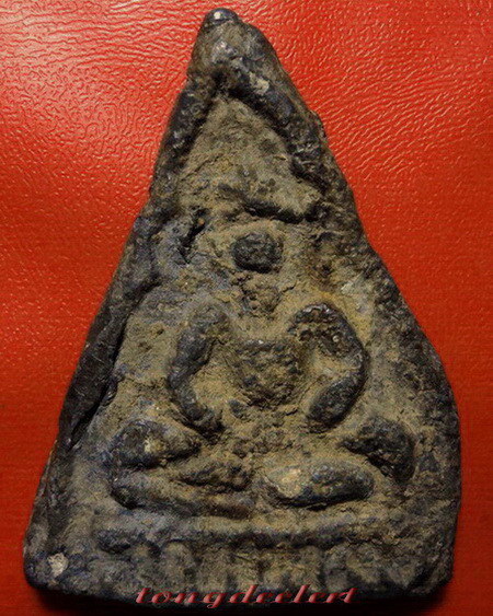 พระอู่ทองสมาธิเนื้อตะกั่วสนิมแดง กรุวัดเทวสังฆาราม (วัดเหนือ ) จ.กาญจนบุรี