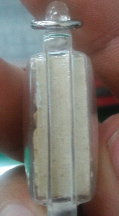 พระวิสุทธิเทพ หลวงพ่อฤาษีลิงดำ พิมพ์หนา มีเกศาเส้นยาวๆ ที่เห็นชัดๆ 2 เส้น (ตามวงกลม)