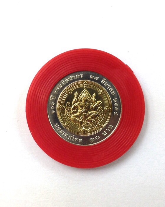 5เหรียญ เหรียญพระบาทสมเด็จพระมงกุฎเกล้าเจ้าอยู่หัว หลังพระพิฆเนศ ที่ระลึก100ปีกรมศิลปากร พร้อมตลับ#5