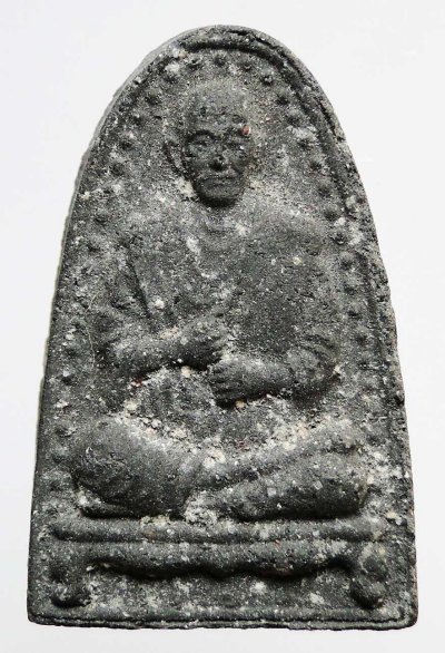 พระพิมพ์สมเด็จโต เนื้อดำ หลังจารย์ วัดป่าช่องกุ่ม หลวงปู่หมุน ฐิตสีโล ปลุกเสก ปี 2543