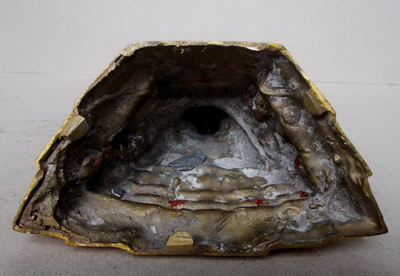 พระพุทธชินราช จ.พิษณุโลก หน้าตัก 3 นิ้ว เนื้อโลหะปิดทอง ซุ้มถอดได้ ตอกเลขไทย