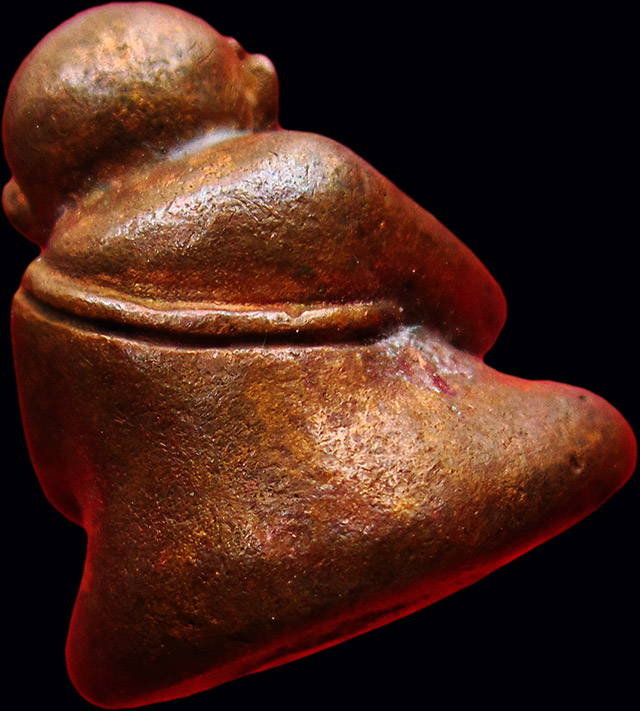 พระปิดตาปุ้มปุ้ยชินบัญชร หลวงพ่อสาคร มนุญโญ วัดหนองกรับ ที่ระลึกครบ ๗๕ ปี ๒๕๕๖ เนื้อทองแดงเถื่อน