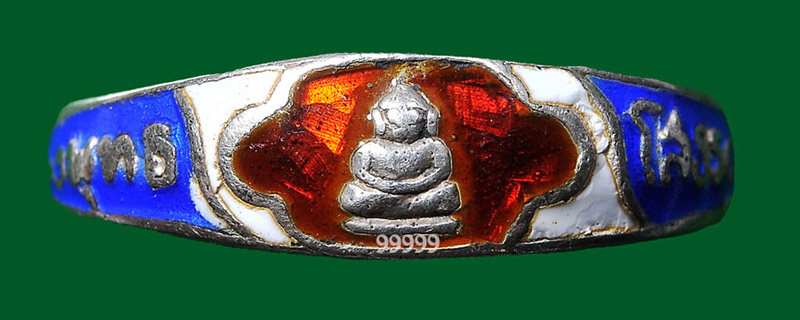 หลวงพ่อโสธร แหวน เนื้อเงินลงยา 