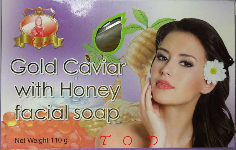 สบู่เกร็ดทองคำ Red Lady