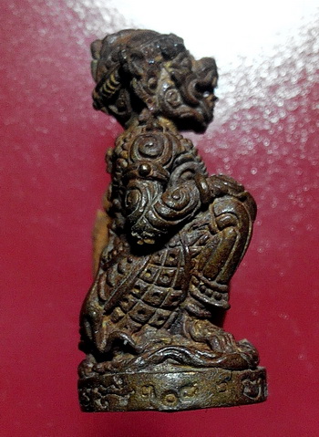 หนุมานมหาปราบ หลวงพ่อสาคร รุ่นแรก เนื้อทองแดงก้นอุดผง