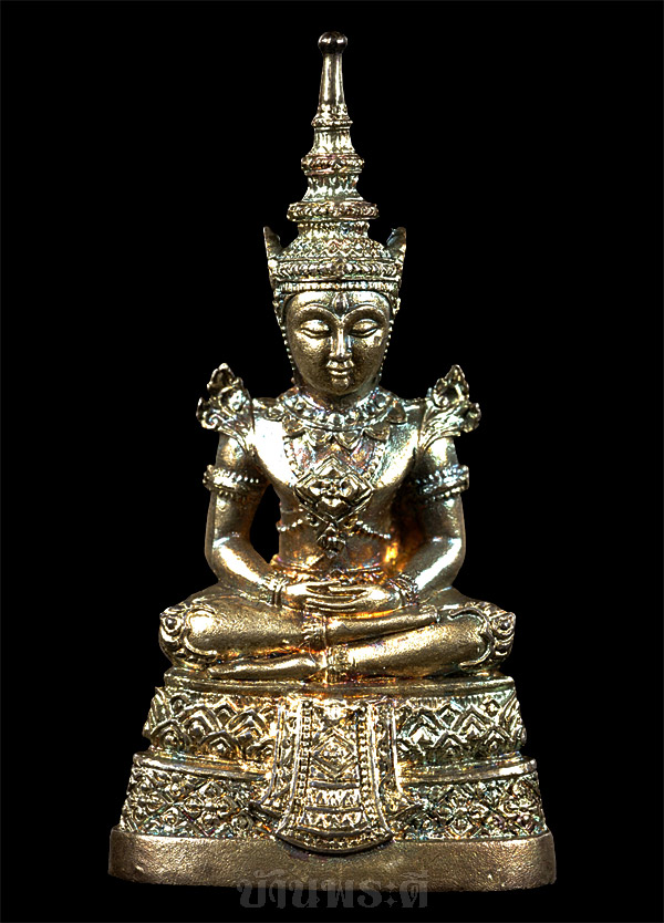 พระกริ่งพระแก้วมรกต กรมสรรพสามิต ครบรอบ 64 ปี เนื้อเงิน ปี 2539 กล่องเดิม ตอกโค๊ต ตอกเลข ๖๗๘๗