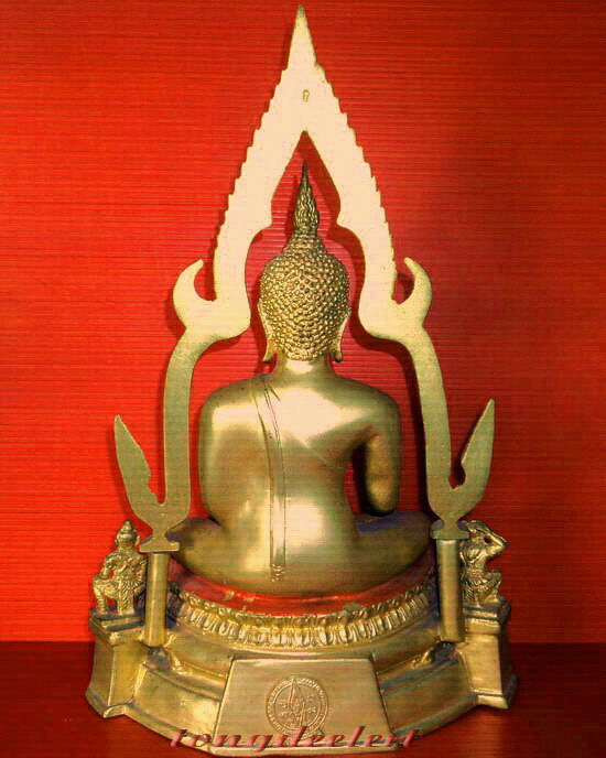 พระพุทธชินราชบูชา ภปร. กะไหล่ทอง ซุ้มถอดได้ สวยมากค่ะ