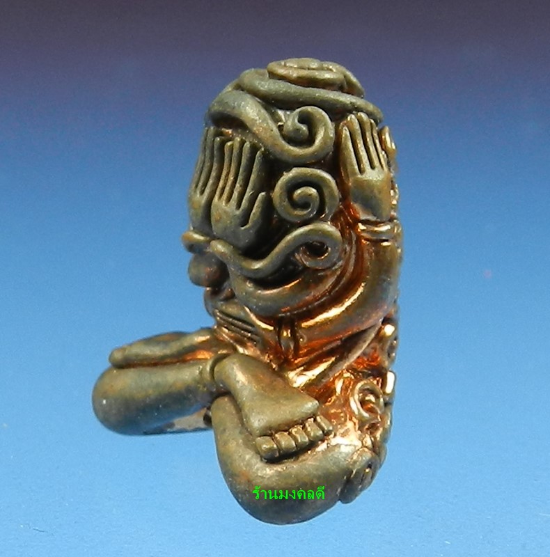 พระปิดตามหาอุตตโม หลวงพ่อสาคร เนื้อทองแดงผสมชนวน พิมพ์ใหญ่ วัดหนองกรับ จ.ระยอง หมายเลข 2421 สภาพสวย