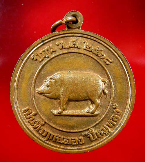 เหรียญหมู 2 หน้า หลวงพ่อสาคร