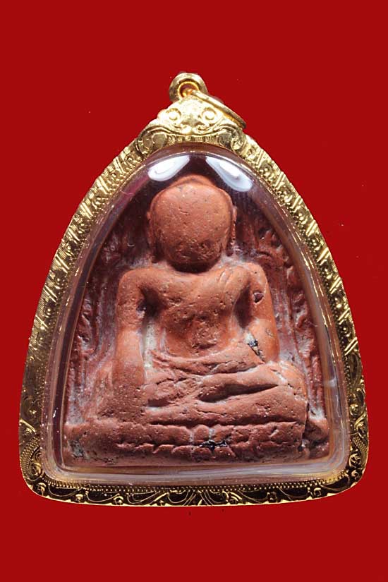 หลวงพ่อโต บางกระทิง สวย ฟอร์มเต็ม เลี่ยมทอง พร้อมบัตร 